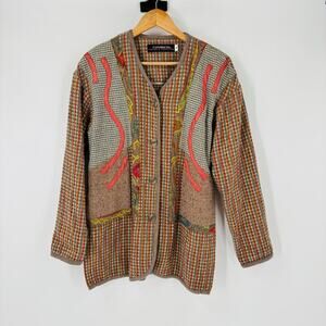 Canvas Backs Lutton & Horsfield Sweater Size Medium Womens Vintage Tweed Wool